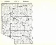 Pulaski County, Tavern, union, Liberty, Cullen, Roubidoux, Piney, Wharton, Hanna, Riverside, Franks, Missouri State Atlas 1940c
